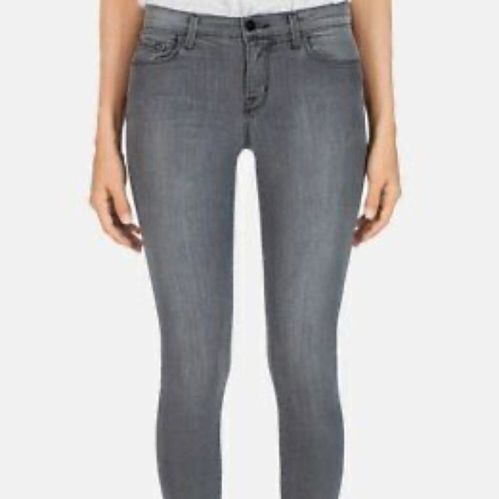 J Brand Super Skinny Onyx Gray Jeans - Size 26 - Premium Stretch Denim - Picture 6 of 10